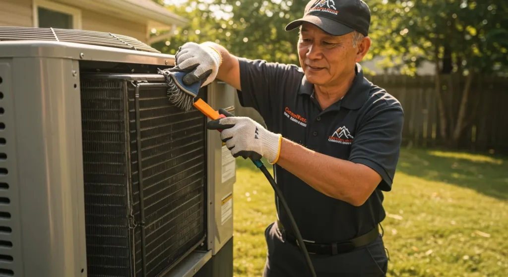 LC Heating And Air Conditioning LC Heating And Air Conditioning Emergency Repair Hollywood Essential Guide to Air Conditioner Evaporator Cleaners In the sun-drenched city of Los Angeles, keeping your air conditioner in top-notch condition is more than just a luxury—it's a necessity. With temperatures often soaring, a well-functioning air conditioning system is crucial to maintaining comfort in your home or business. As the owner of LC Heating and Air Conditioning in Hollywood, I've made it my mission to ensure that every home and business in our community enjoys the comfort and efficiency of a well-maintained HVAC system. This guide aims to walk you through everything you need to know about air conditioner evaporator cleaners, helping you maintain your cool through the hottest days while maximizing your system's performance and longevity. AC smells Moldy,Musty AC odors,AC unit,AC system,HVAC