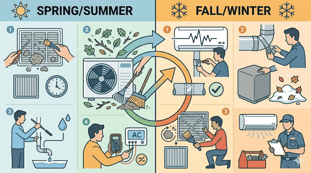 Seasonal AC maintenance checklist