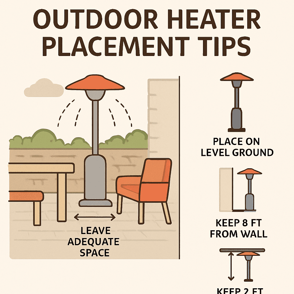 Outdoor heater placement tips
