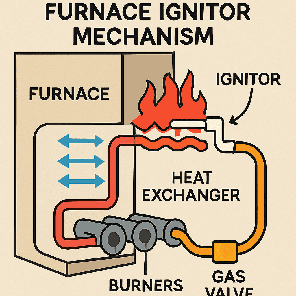 Furnace ignitor mechanism