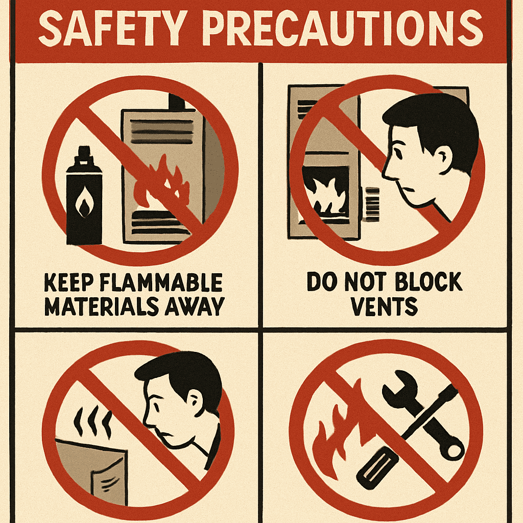Furnace safety precautions