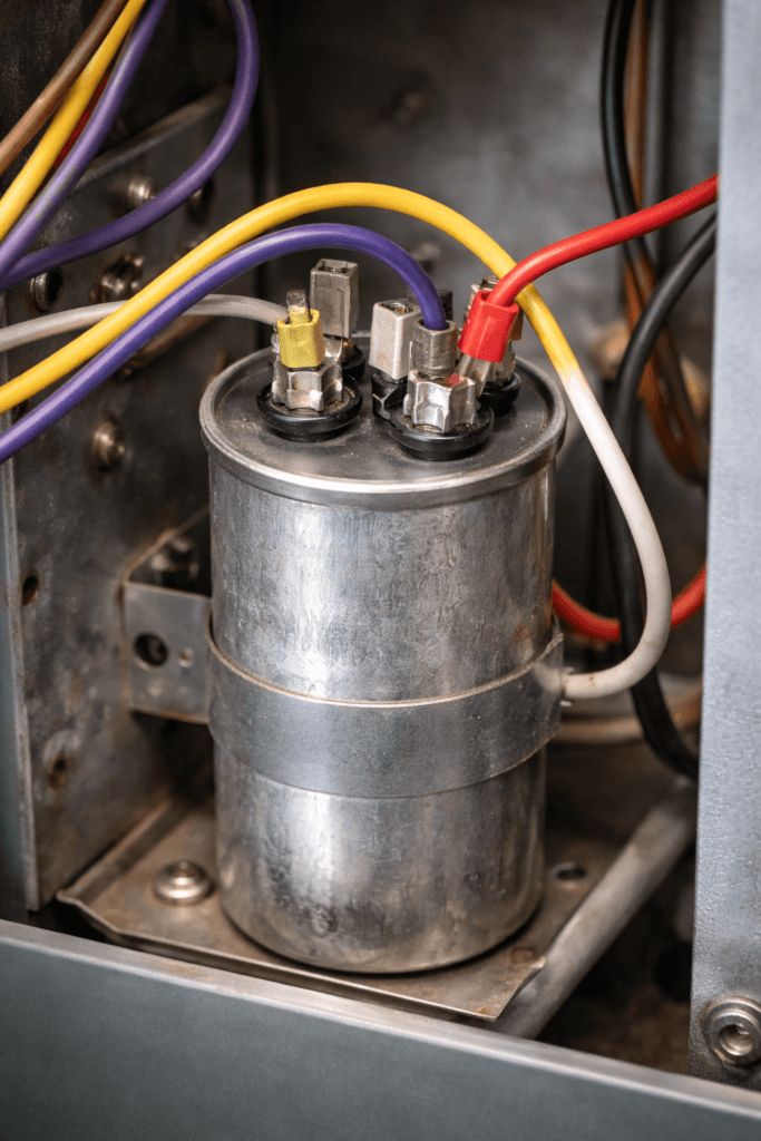 LC Heating And Air Conditioning LC Heating And Air Conditioning Emergency Repair Hollywood Spot Failing Furnace Capacitors Key Symptoms to Watch Learn the key indicators of failing furnace capacitors so you can address electrical problems early, avoid bigger repairs, and maintain efficient heating performance. Failing Furnace Capacitors,Furnace Capacitor,Furnace Repair,Failing Capacitor